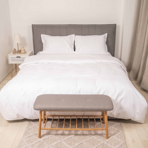 Комплект постільної білизни Tiare Євро Сатин Stripe White