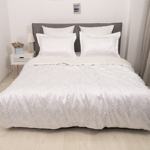 Комплект постільної білизни Tiare Євро Сатин Жакард 1723