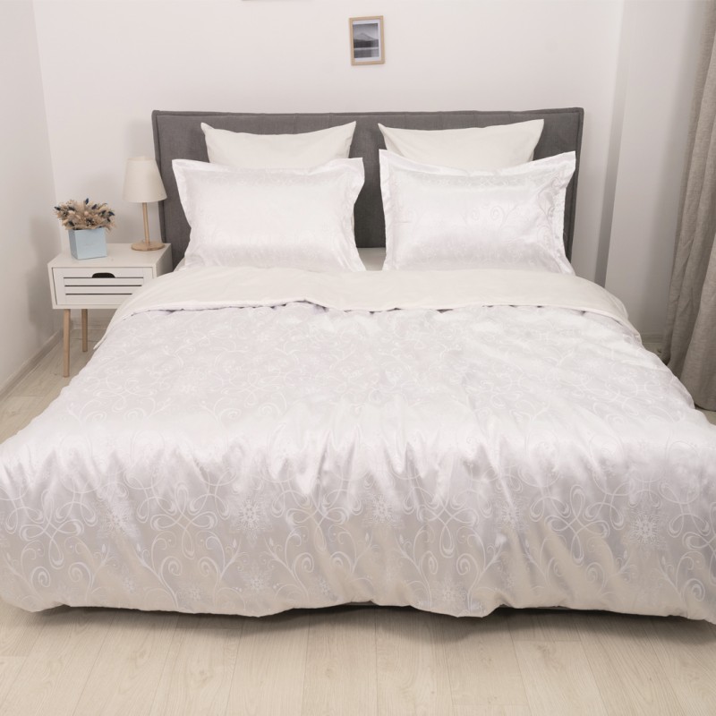 Комплект постільної білизни Tiare Євро Сатин Жакард 1723