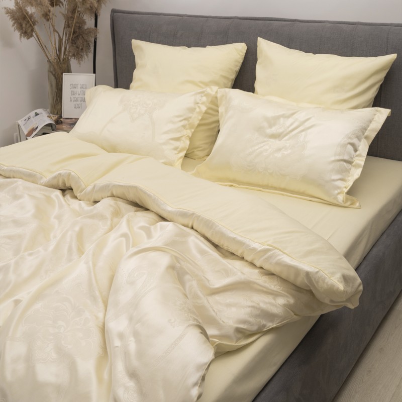 Комплект постільної білизни Tiare Євро Сатин Жакард 1747