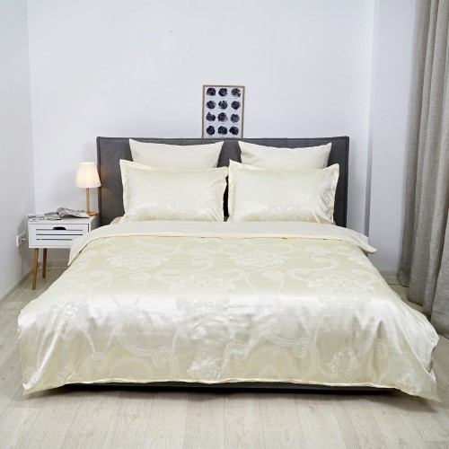 Комплект постільної білизни Tiare Євро Сатин Жакард 1918