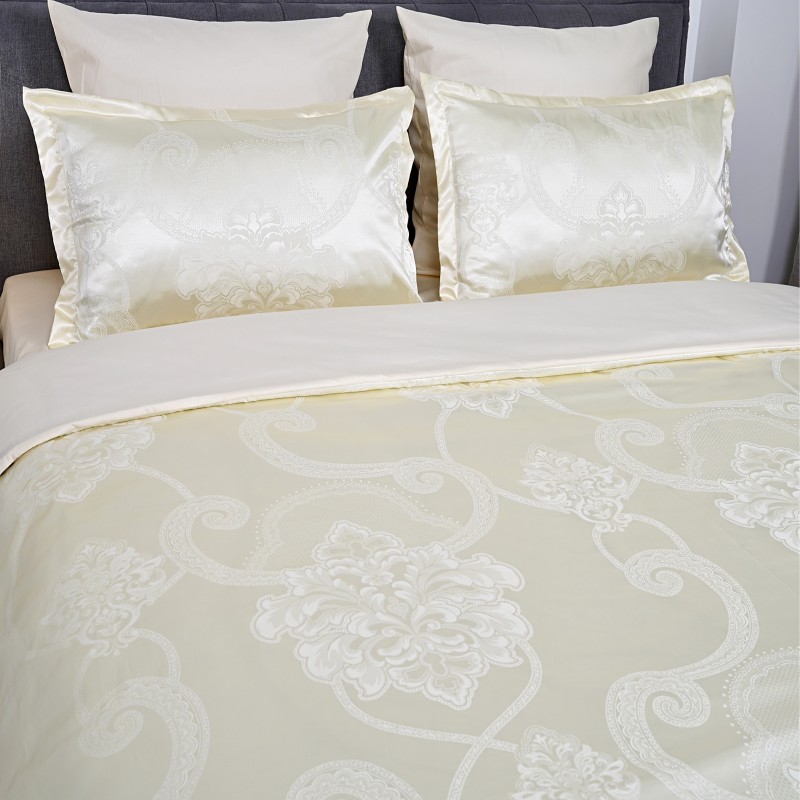 Комплект постільної білизни Tiare Євро Сатин Жакард 1918