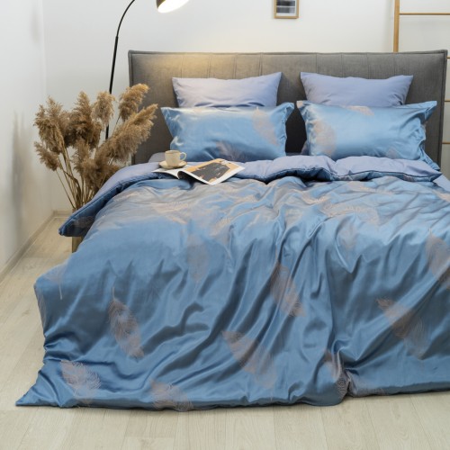 Комплект постільної білизни Tiare Євро Сатин Жакард 2101