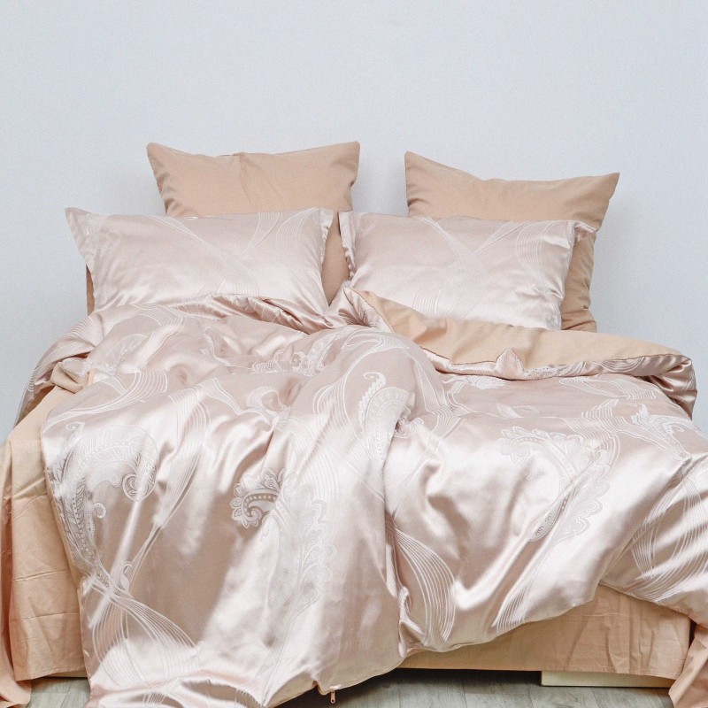 Комплект постільної білизни Tiare Євро Сатин Жакард 2110