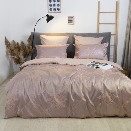 Комплект постільної білизни Tiare Євро Сатин Жакард 2320