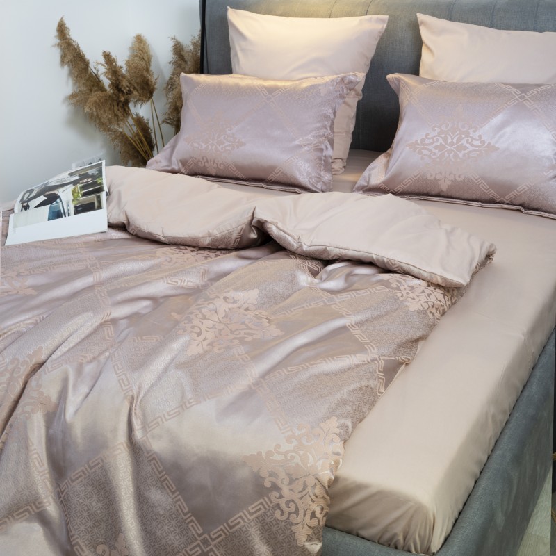 Комплект постільної білизни Tiare Євро Сатин Жакард 2320