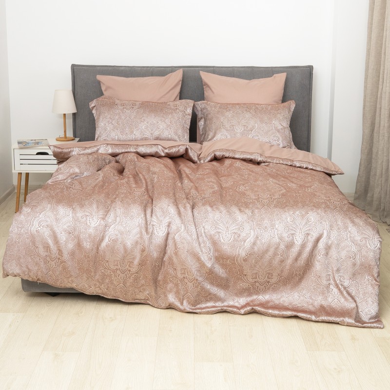 Комплект постільної білизни Tiare Євро Сатин Жакард 2424