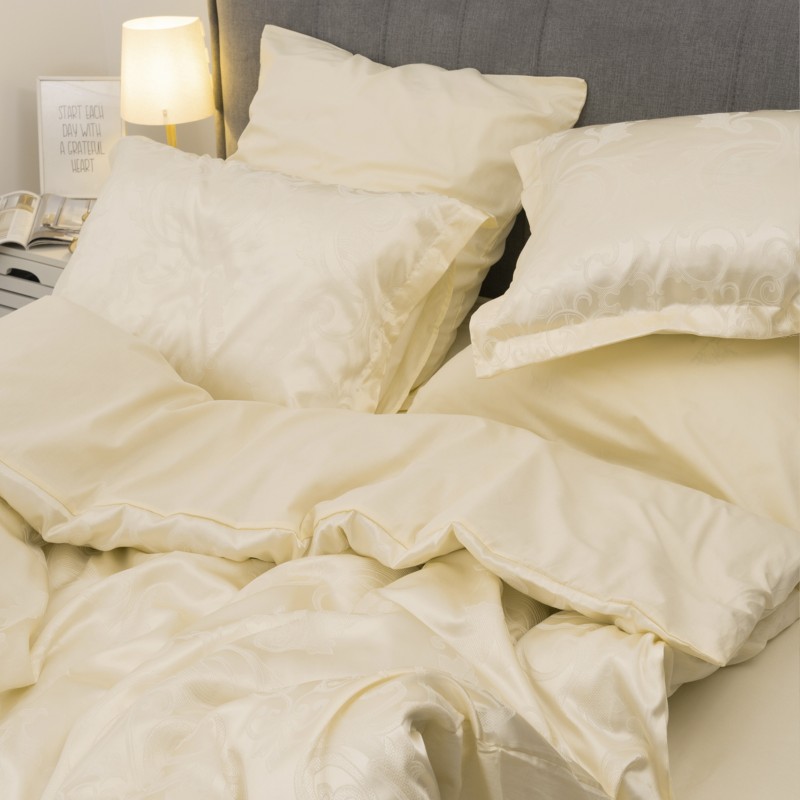 Комплект постільної білизни Tiare Євро Сатин Жакард 2427