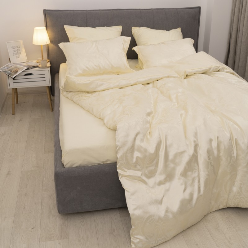 Комплект постільної білизни Tiare Євро Сатин Жакард 2427