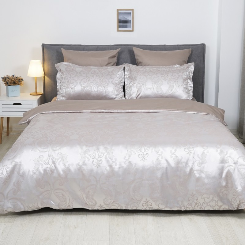 Комплект постільної білизни Tiare Євро Сатин Жакард 2430