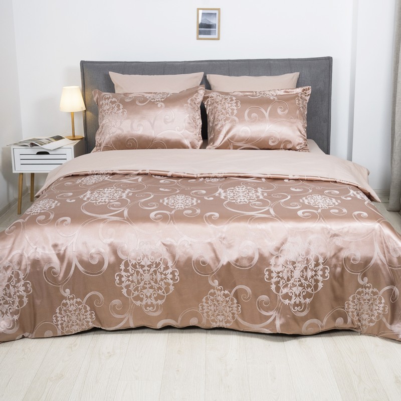 Комплект постільної білизни Tiare Євро Сатин Жакард 2431