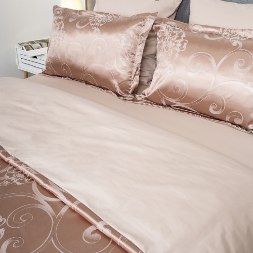 Комплект постільної білизни Tiare Євро Сатин Жакард 2431
