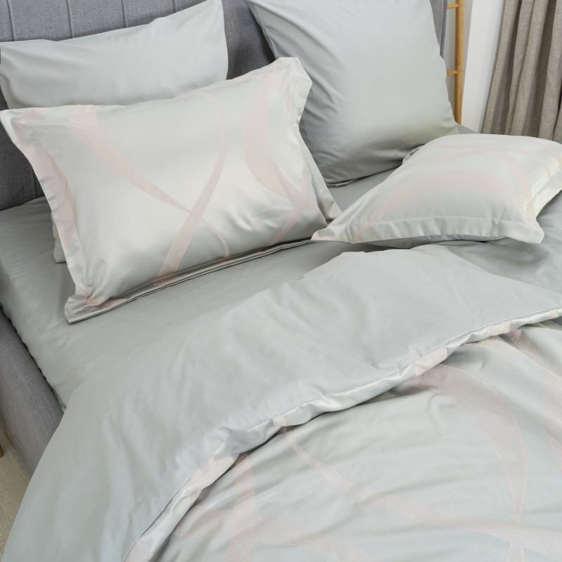 Комплект постільної білизни Tiare Євро Сатин Жакард 2434