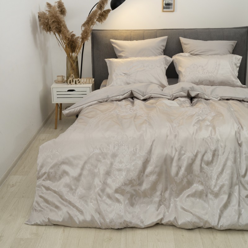 Комплект постільної білизни Tiare Євро Сатин Жакард 2435