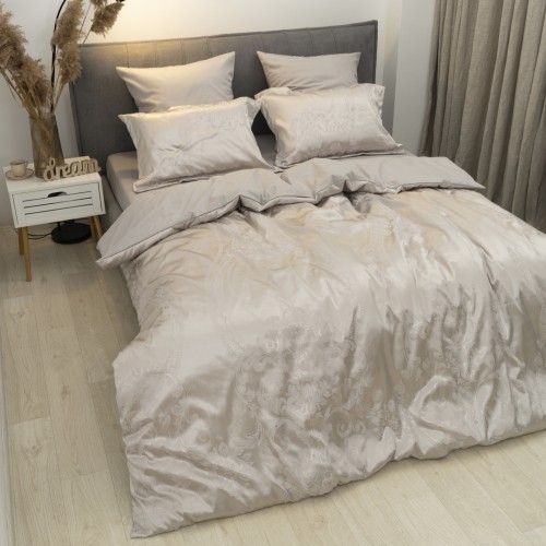 Комплект постільної білизни Tiare Євро Сатин Жакард 2435