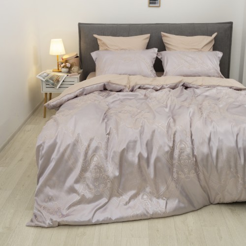 Комплект постільної білизни Tiare Євро Сатин Жакард 2436