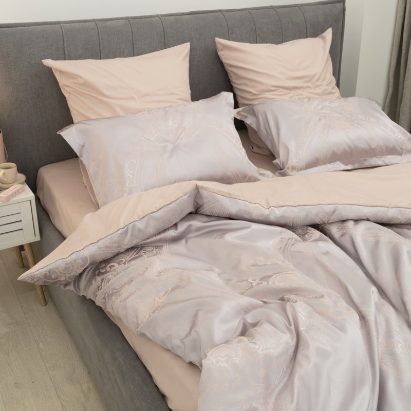 Комплект постільної білизни Tiare Євро Сатин Жакард 2436