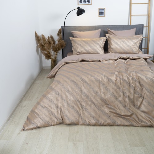 Комплект постільної білизни Tiare Євро Сатин Жакард 2437