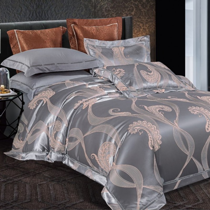 Комплект постільної білизни Tiare Євро Сатин Жакард 2438