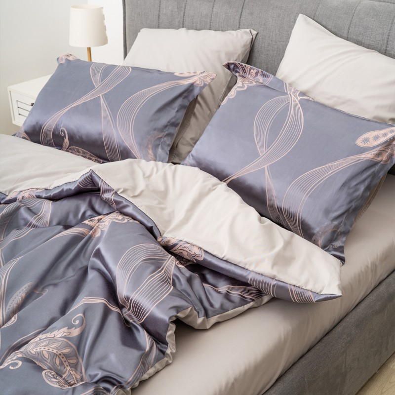 Комплект постільної білизни Tiare Євро Сатин Жакард 2438