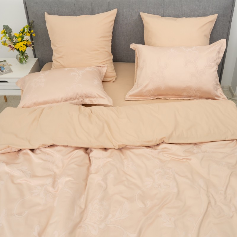 Комплект постільної білизни Tiare Євро Сатин Жакард 2539