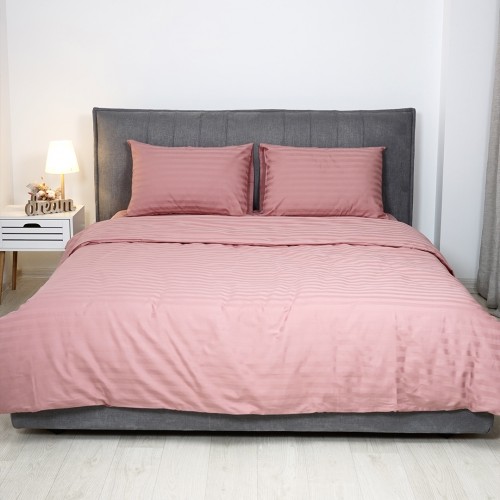 Комплект постільної білизни Tiare Полуторний Сатин Stripe 66