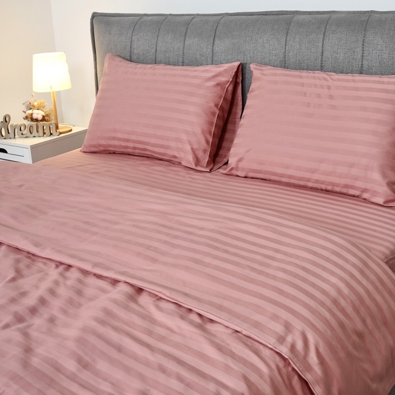 Комплект постільної білизни Tiare Полуторний Сатин Stripe 66