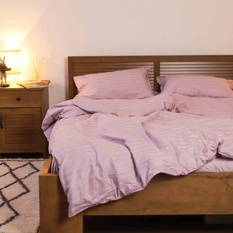 Комплект постільної білизни Tiare Полуторний Сатин Stripe 71