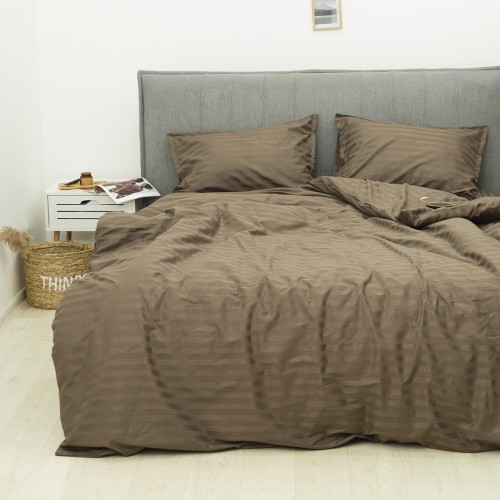 Комплект постільної білизни Tiare Полуторний Сатин Stripe 77