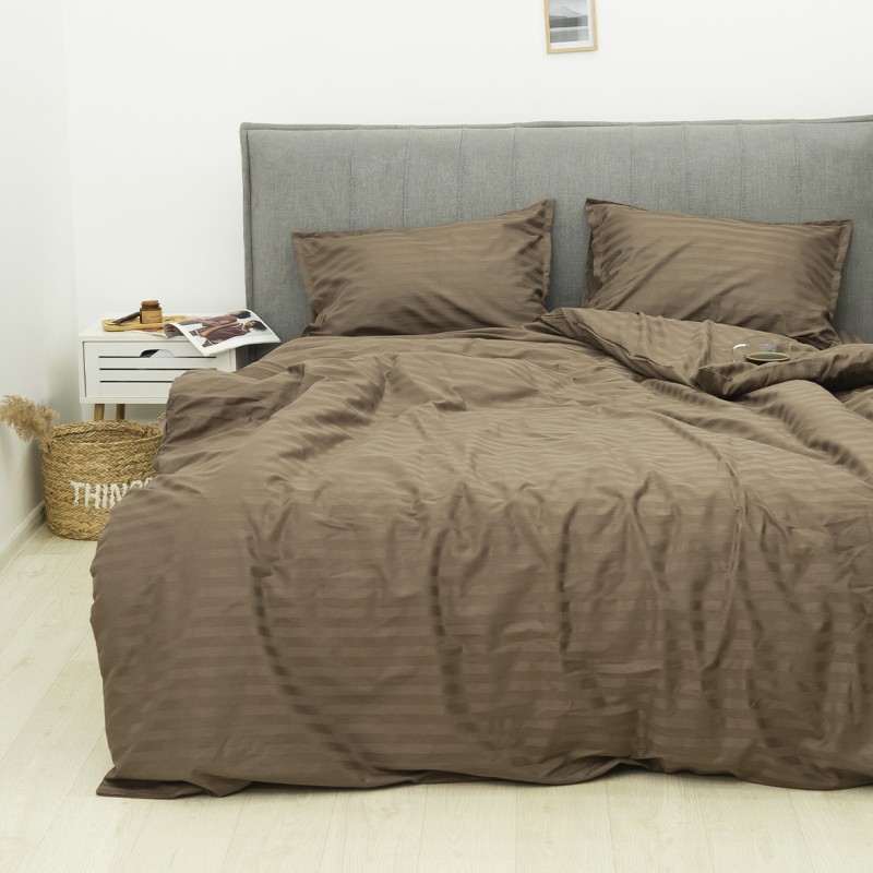 Комплект постільної білизни Tiare Полуторний Сатин Stripe 77