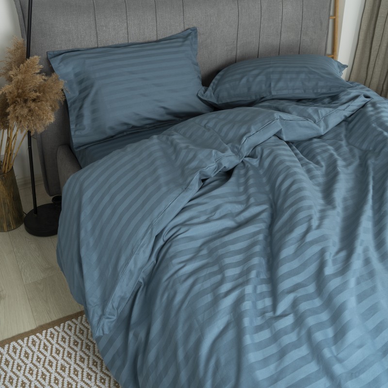 Комплект постільної білизни Tiare Сімейний Сатин Stripe 91