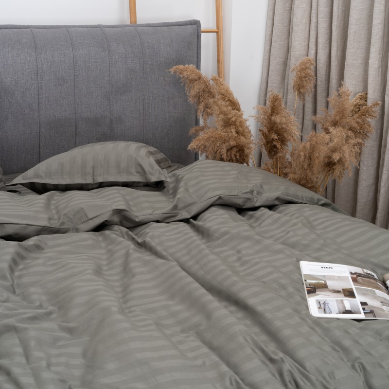 Комплект постільної білизни Tiare Сімейний Сатин Stripe 94