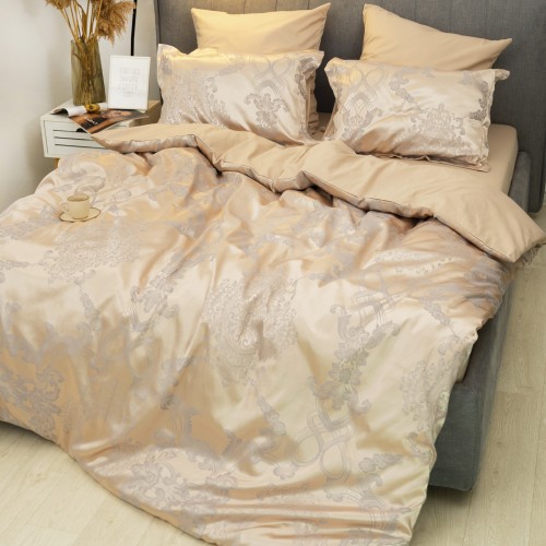 Комплект постільної білизни Tiare Сімейний Сатин Жакард 2428