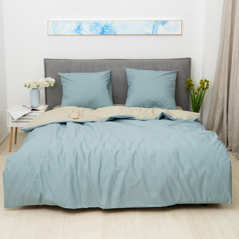 Комплект постільної білизни Viluta Двоспальний Ранфорс 25369 з простирадлом на резинці 160х200