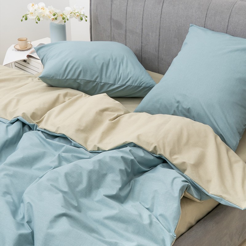 Комплект постільної білизни Viluta Двоспальний Ранфорс 25369 з простирадлом на резинці 160х200