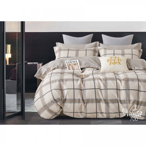Комплект постільної білизни Viluta Двоспальний Сатин Twill 700