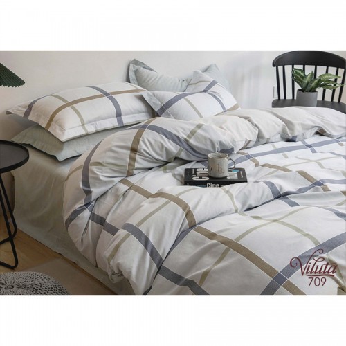 Комплект постільної білизни Viluta Двоспальний Сатин Twill 709