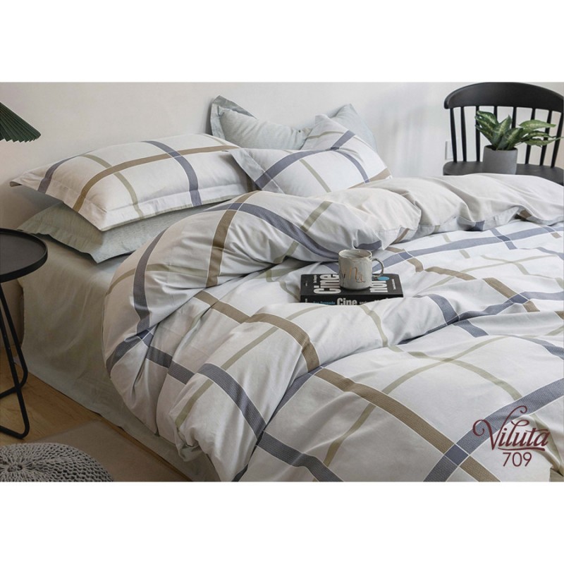 Комплект постільної білизни Viluta Двоспальний Сатин Twill 709