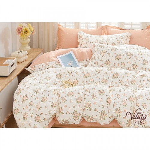Комплект постільної білизни Viluta Двоспальний Сатин Twill 715