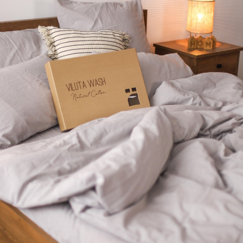 Комплект постільної білизни Viluta Двоспальний Варена бавовна Wash 37