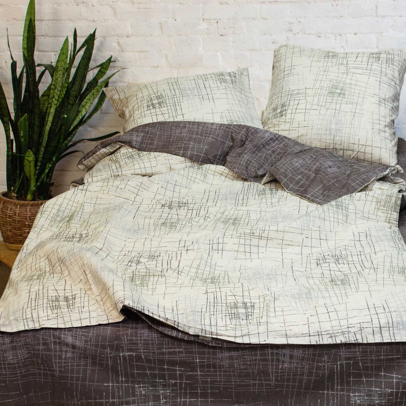 Комплект постільної білизни Viluta Євро Ранфорс 19010