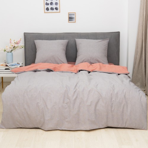 Комплект постільної білизни Viluta Євро Ранфорс 25372 з простирадлом на резинці 160х200