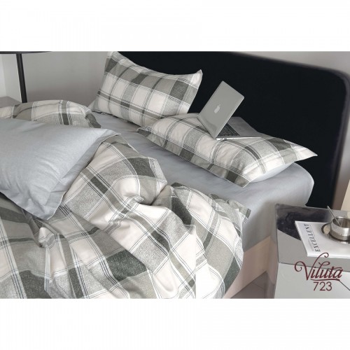 Комплект постільної білизни Viluta Євро Сатин Twill 723