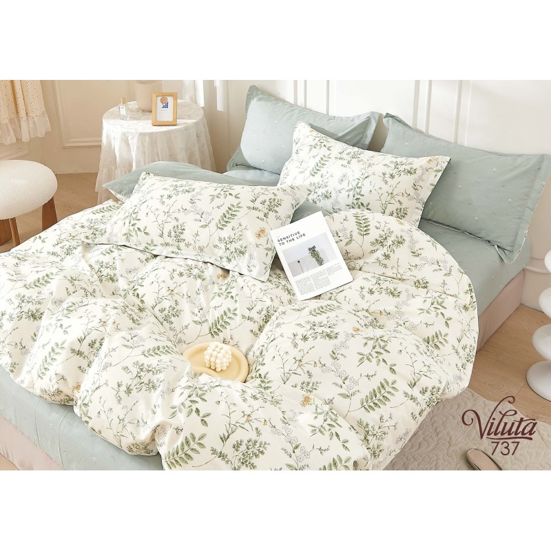 Комплект постільної білизни Viluta Євро Сатин Twill 737