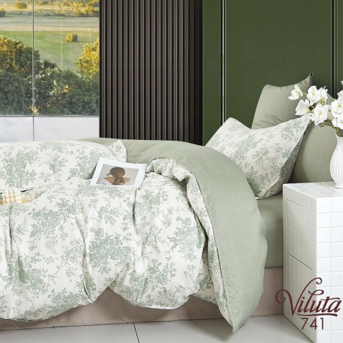 Комплект постільної білизни Viluta Євро Сатин Twill 741