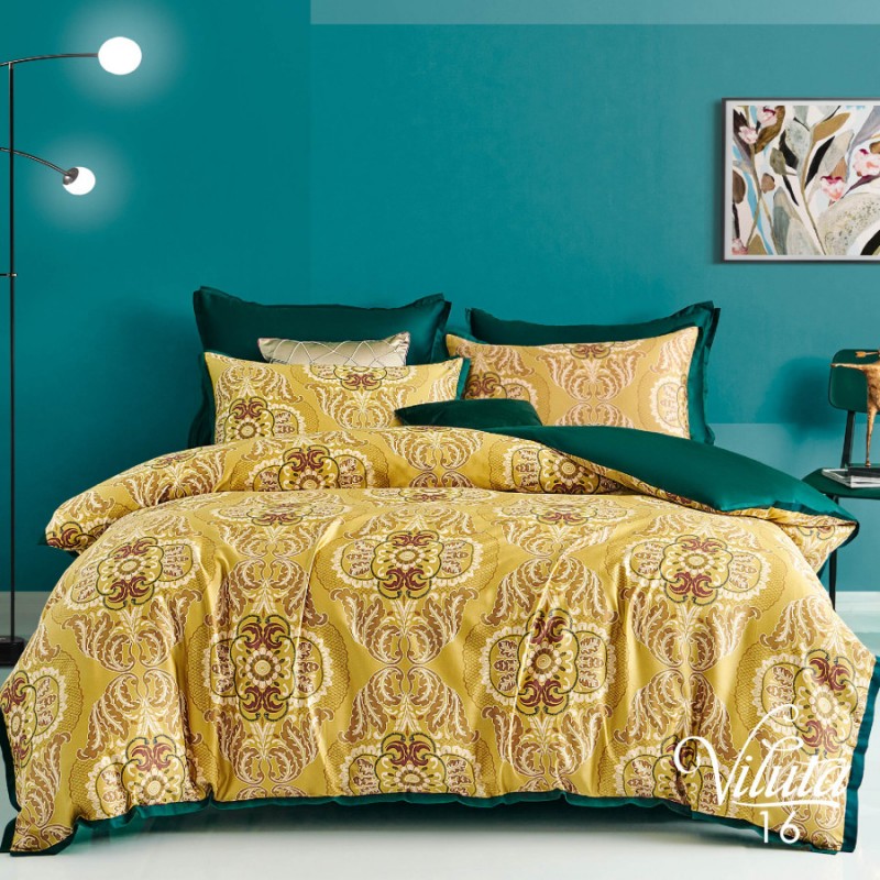 Комплект постільної білизни Viluta Євро Сатин Єгипетська бавовна 16