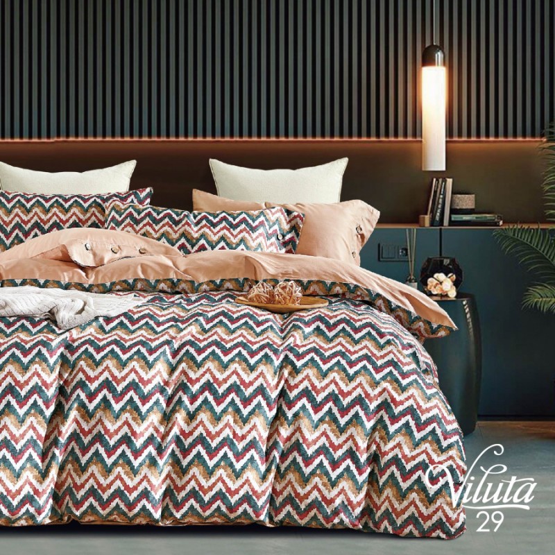 Комплект постільної білизни Viluta Євро Сатин Єгипетська бавовна 29