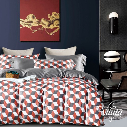 Комплект постільної білизни Viluta Євро Сатин Єгипетська бавовна 31