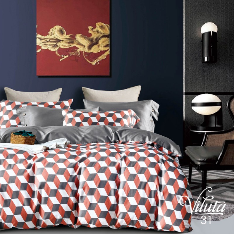 Комплект постільної білизни Viluta Євро Сатин Єгипетська бавовна 31