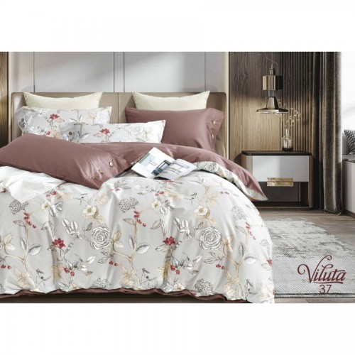 Комплект постільної білизни Viluta Євро Сатин Єгипетська бавовна 37